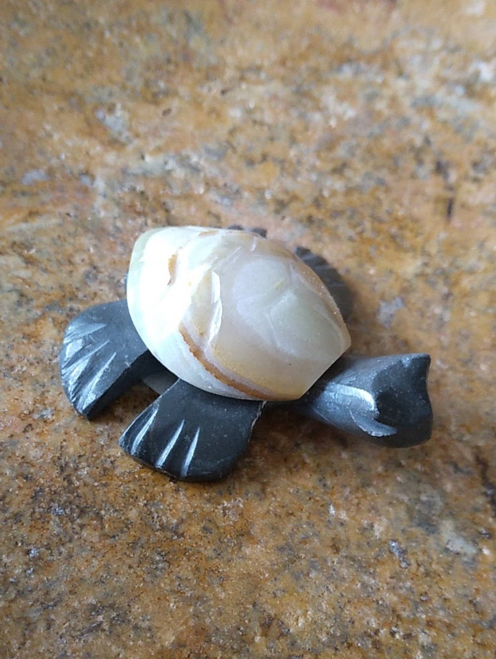 Hand Carved Stone Turtle Figurine